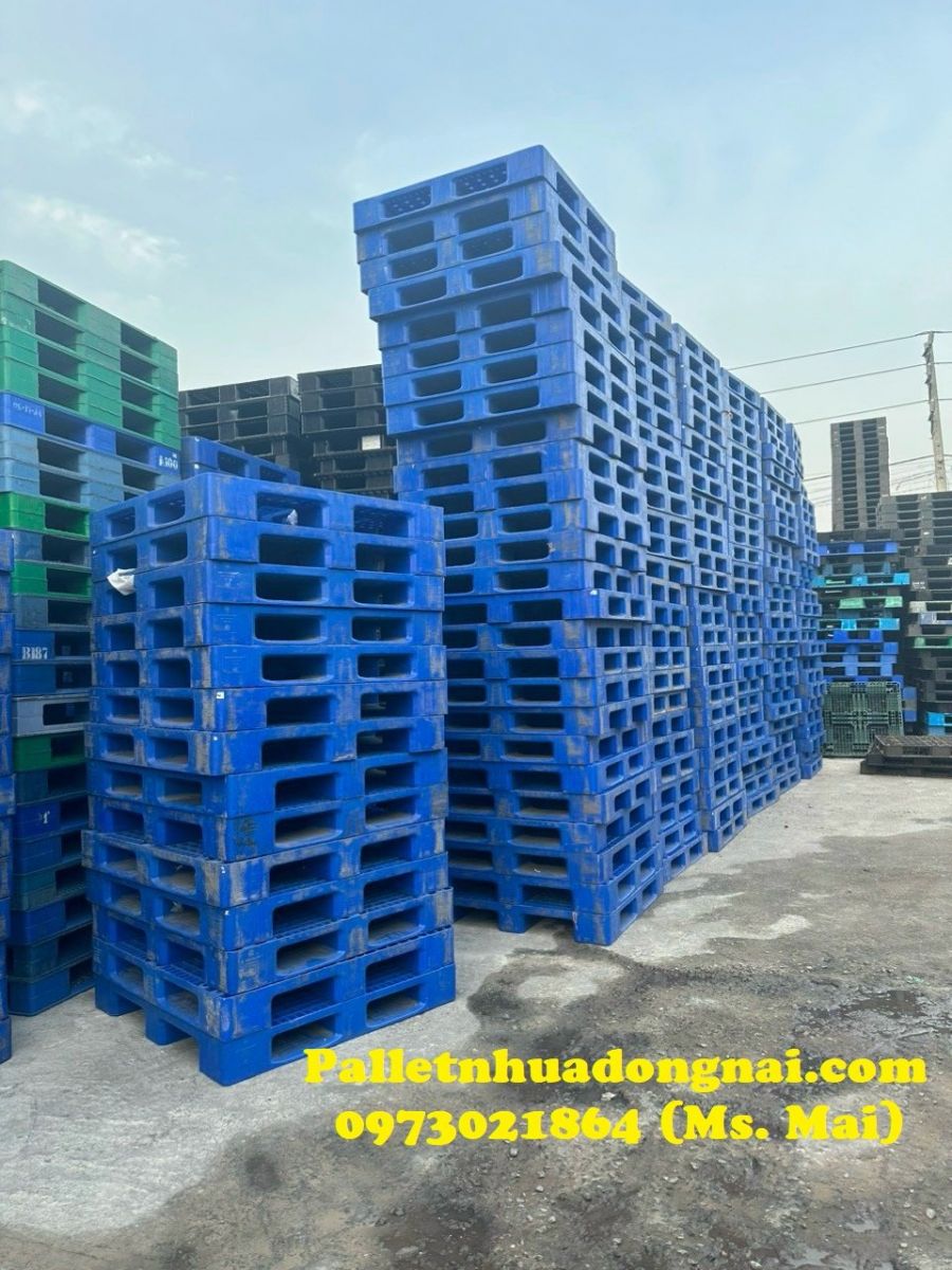 Pallet nhựa cũ Bạc Liêu chất lượng cao mới 95%