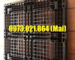 Pallet nhựa mới kt 1100x1100x150mm (VN) màu đen