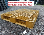 Pallet nhựa mới kt 1200x1000x150mm màu vàng